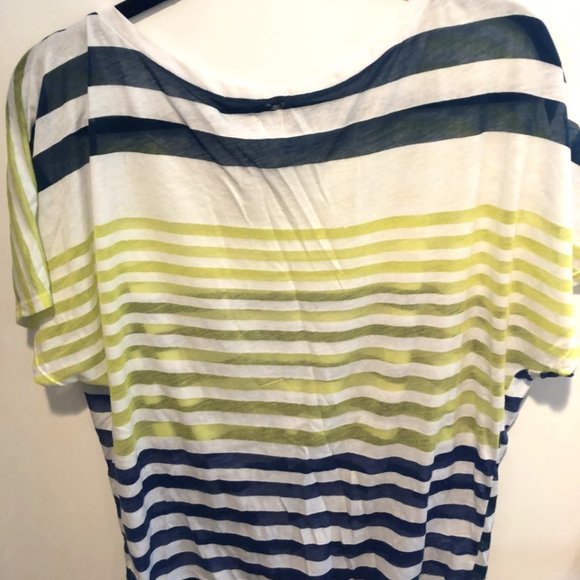 Blue and yellow striped T-shirt - Picture 2 of 2